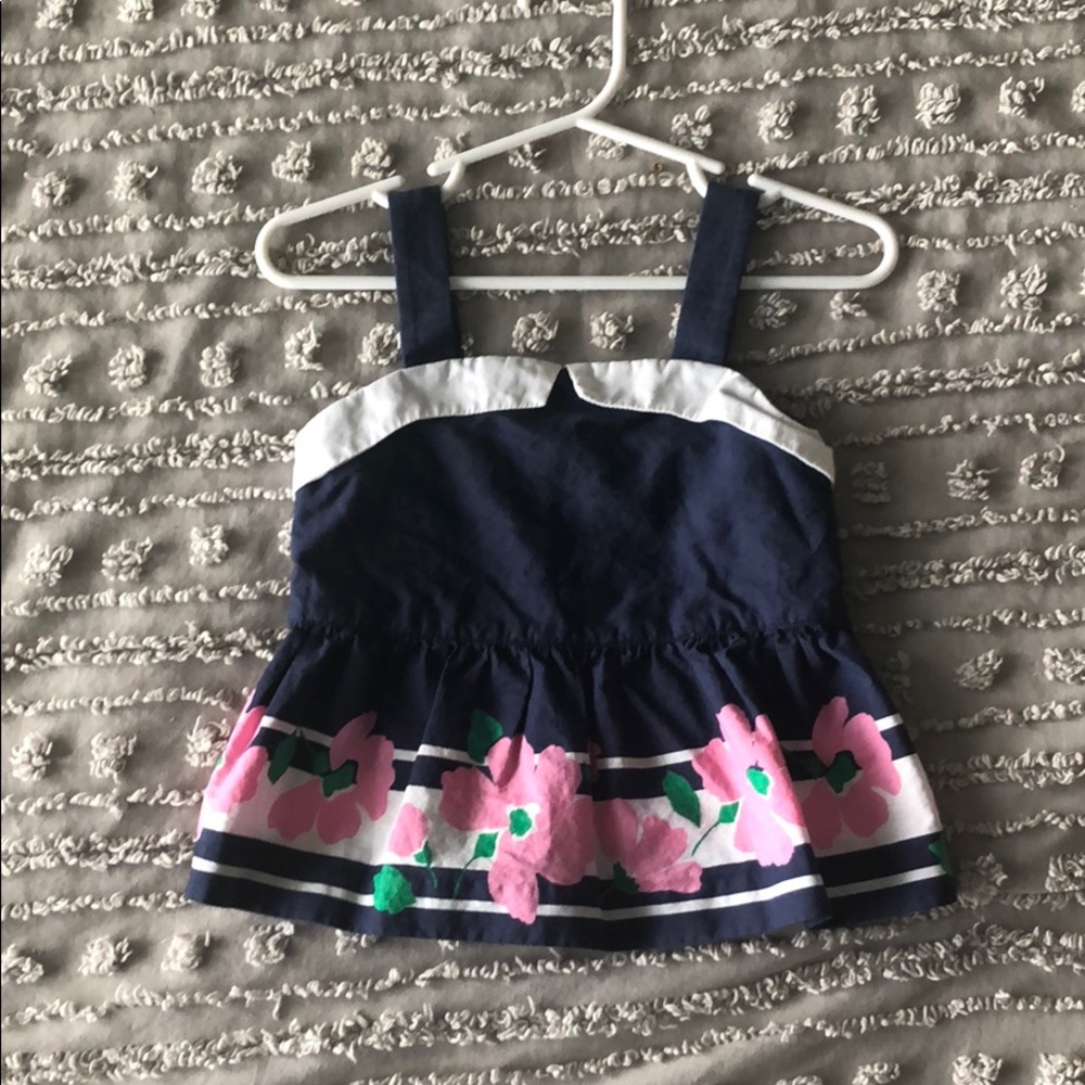 Janie and Jack flower peplum top